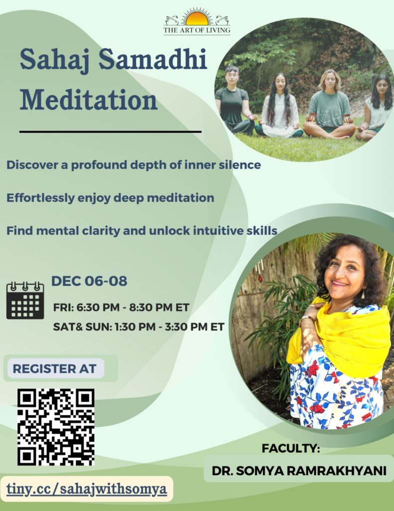 Art of Living Meditation Flyer